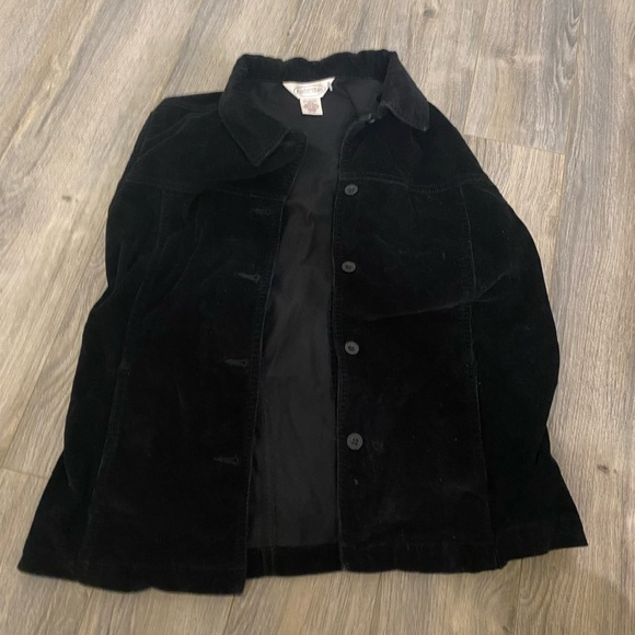 Northern Reflections Black Velour Vest - Picture 1 of 3